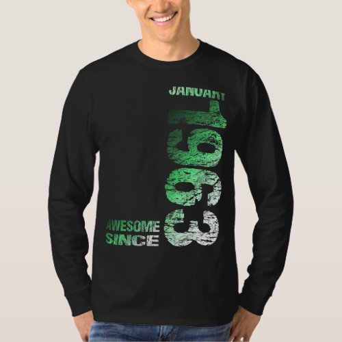 Awesome since January 1963 60th Birthday Born 1963 T_Shirt