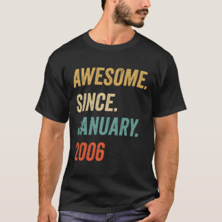 Awesome Since January 2006 Vintage T-Shirt