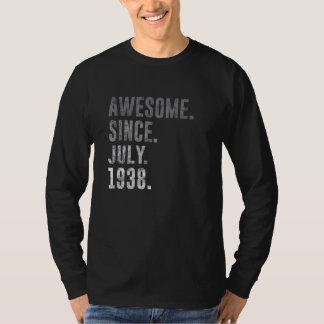 Awesome Since July 1938 84th Birthday Vintage 1938 T-Shirt