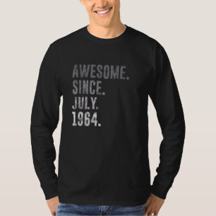 Awesome Since July 1964 58th Birthday Vintage 1964 T-Shirt