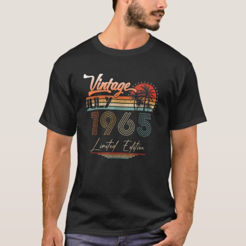 Awesome Since July 1965 Vintage 57th Birthday T_Shirt
