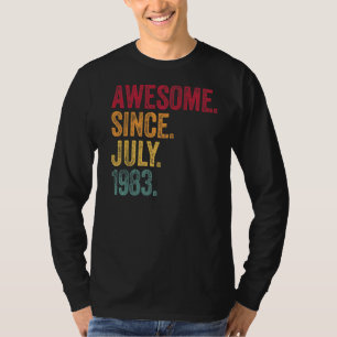 Awesome Since July 1983 39th Birthday  39 Years Ol T-Shirt