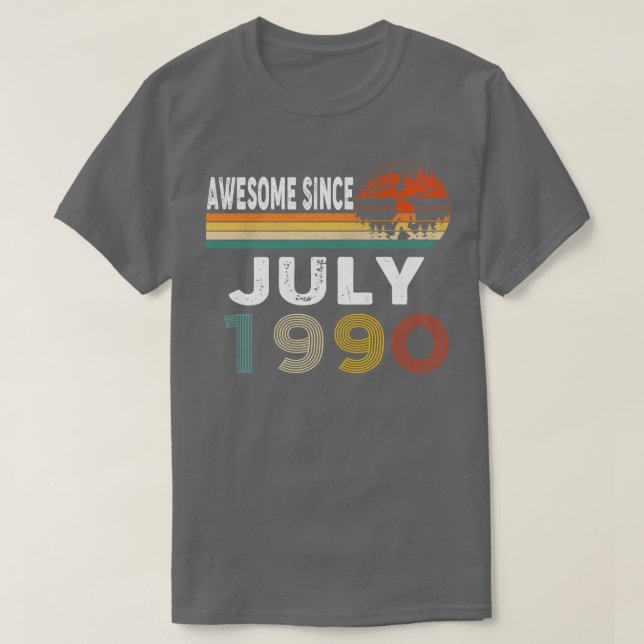 Awesome Since July 1990 T-Shirt (Design Front)