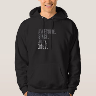 Awesome Since July 1997 25th Birthday Vintage 1997 Hoodie