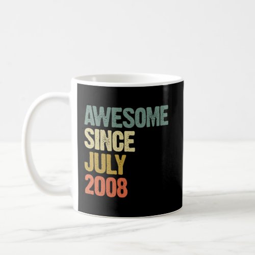 Awesome Since July 2008 11 Years Old 11St Birthday Coffee Mug