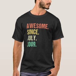 Awesome Since July 2009 12th Birthday 12 Years Ol T-Shirt