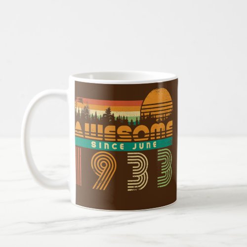 Awesome Since June 1933 Birthday Gift for Men Coffee Mug