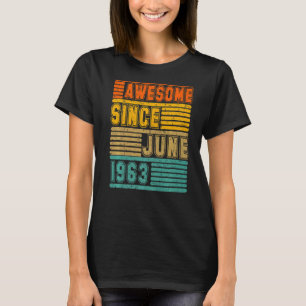 Awesome Since June 1963 Vintage 59th Men And Women T-Shirt