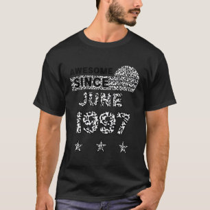 Awesome Since June 1997 Leopard 1997 June Birthday T-Shirt