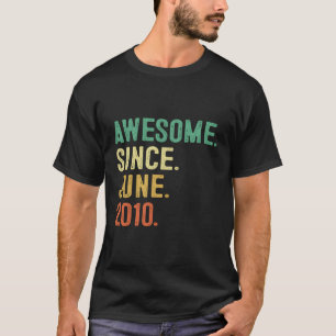 Awesome Since June 2010 13Th 13 T-Shirt