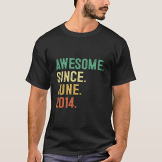 Awesome Since June 2014 9Th 9 T-Shirt