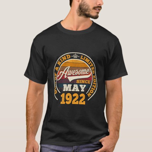 Awesome Since May 1922 100Th 100 T_Shirt
