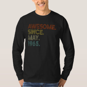 Awesome Since May 1965 Vintage 57th Birthday T-Shirt