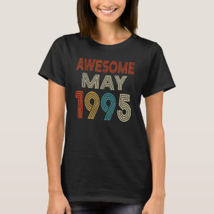 Awesome Since May 1995 Vintage 27th Birthday T-Shirt