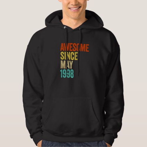 Awesome Since May 1998 Vintage 24th Men And Women  Hoodie