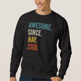 Awesome Since May 2008 14th Birthday Sweatshirt