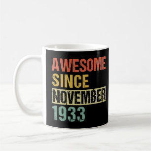 Awesome Since November 1933 88th Birthday T-Shirt Coffee Mug