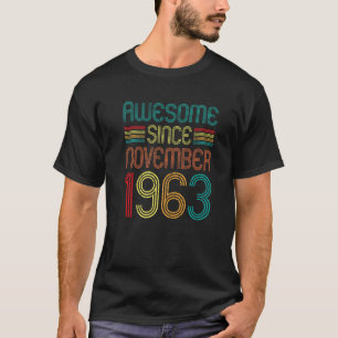 Awesome Since November 1963 59th Birthday Retro 59 T-Shirt