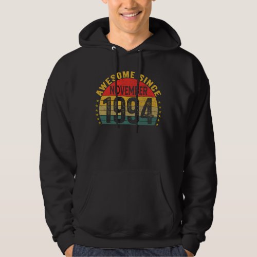 Awesome Since November 1994  29th Birthday Women M Hoodie