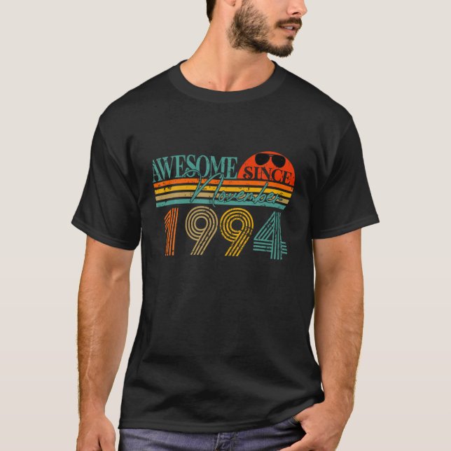 Awesome Since November 1994 30 Years Old 30th Birt T-Shirt (Front)