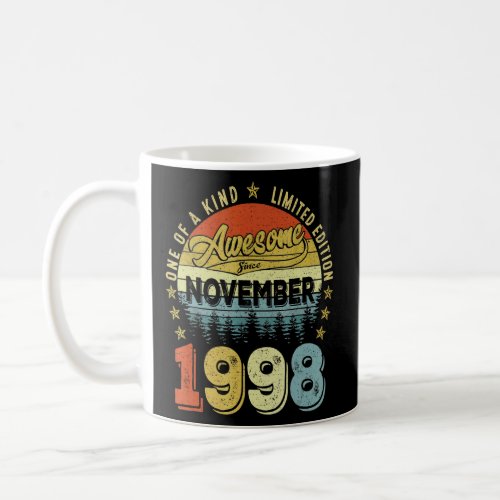 Awesome Since November 1998 24 Years Old 24th Birt Coffee Mug