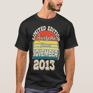 Awesome Since November 2013 Born in November Dad M T-Shirt