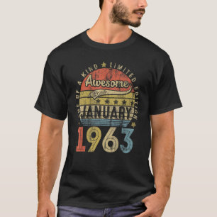 Awesome Since October 1963 60 Years Old 60th Birth T-Shirt