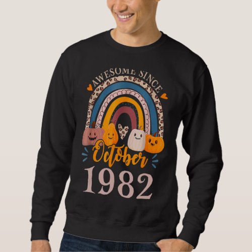 Awesome Since October 1982 40th Birthday Halloween Sweatshirt