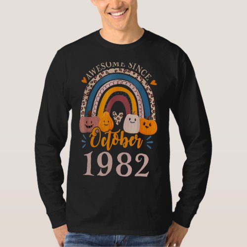 Awesome Since October 1982 40th Birthday Halloween T_Shirt