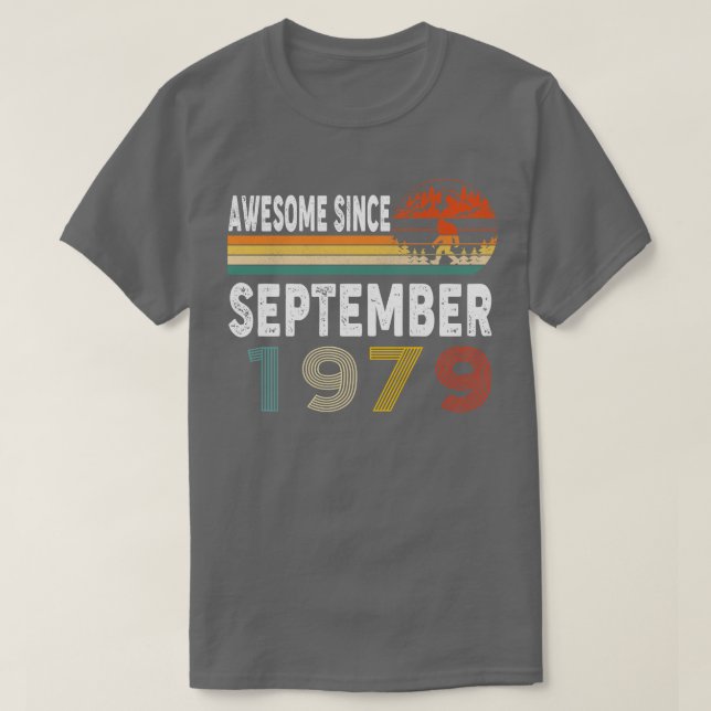 Awesome Since September 1979 T-Shirt (Design Front)