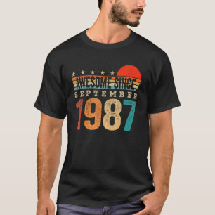 Awesome Since September 1987 35th Birthday 35 Year T-Shirt