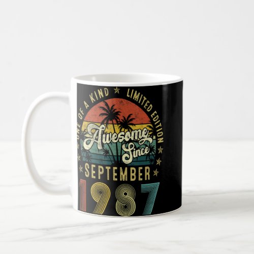 Awesome Since September 1987 Vintage 35th Birthday Coffee Mug