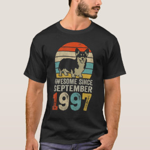 Awesome Since September 1997 25th Birthday  Dog T-Shirt
