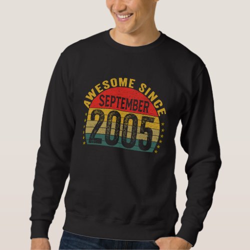 Awesome Since September 2005  18th Birthday Women  Sweatshirt