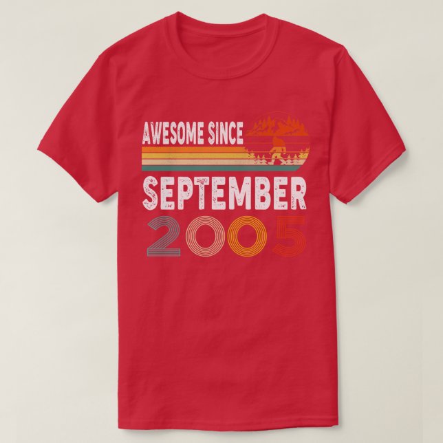 Awesome Since September 2005 T-Shirt (Design Front)