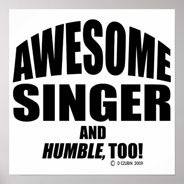 Awesome Singer Poster (Front)