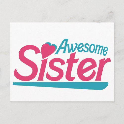 Awesome Sister Postcard