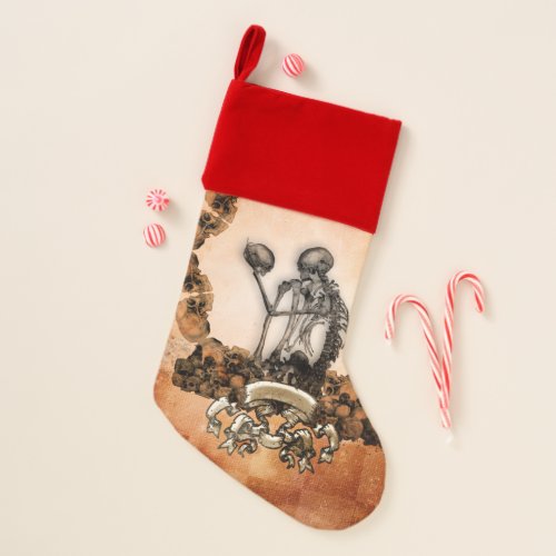 Awesome skeleton christmas stocking