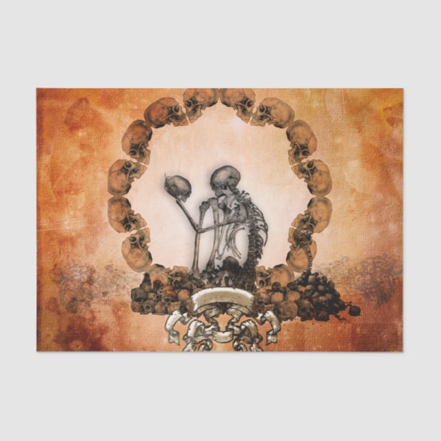 Awesome skeleton tissue paper (Front)