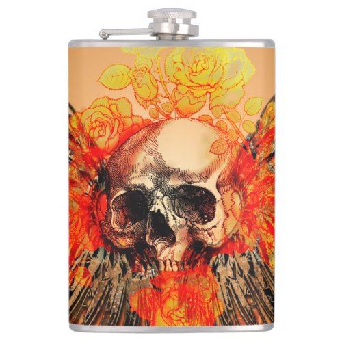 Awesome skull flask