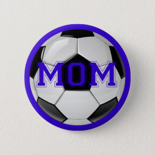 Awesome Soccer Mom Custom Colors Pinback Button