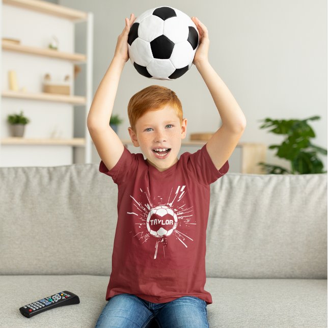 Awesome Soccer - Put Your Kids Name on Kids Soccer T-Shirt (Creator Uploaded)