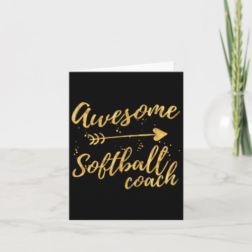 Awesome Softball Coach Birthday Gifts S For Women  Card
