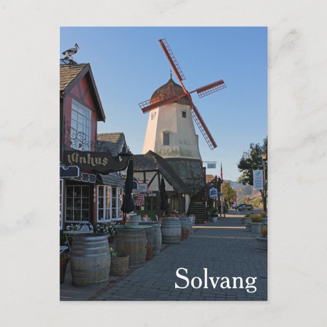 Awesome Solvang Postcard! Postcard (Front)