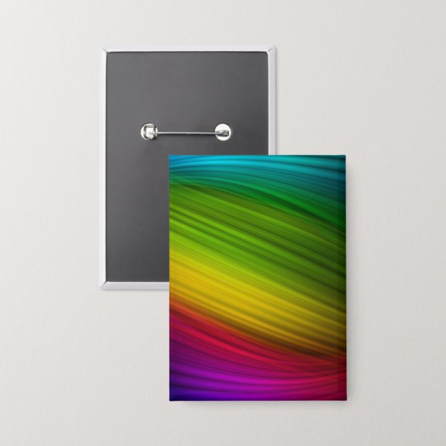 Awesome Spectrum of Rainbow Colors Button (Front/Back)
