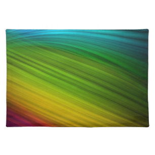 Awesome Spectrum of Rainbow Colors Cloth Placemat