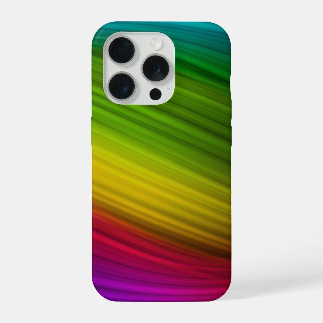 Awesome Spectrum of Rainbow Colors iPhone Case (Back)