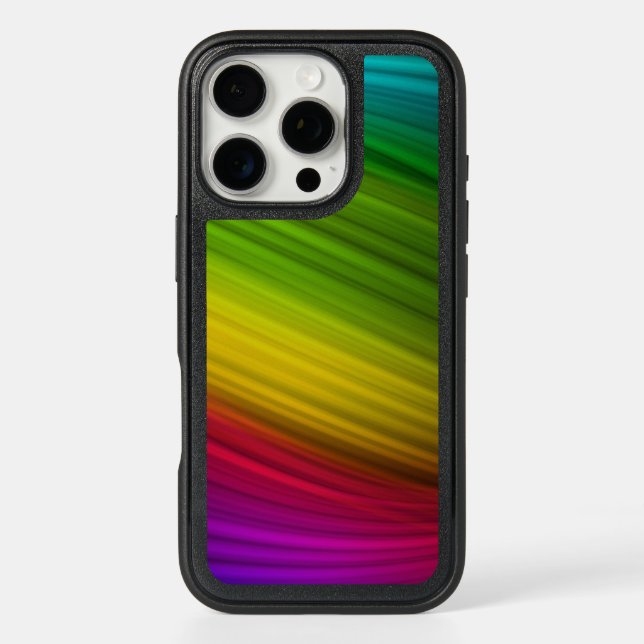 Awesome Spectrum of Rainbow Colors Otterbox iPhone Case (Back)