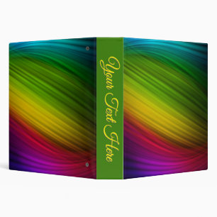 Awesome Spectrum of Rainbow Colors Personal 3 Ring Binder