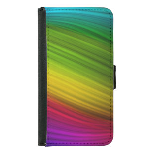 Awesome Spectrum of Rainbow Colors Samsung Galaxy S5 Wallet Case